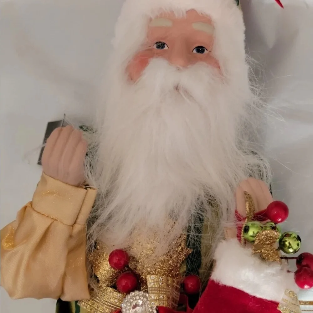 Christmas Santa Elf Shelf Sitter Posable Doll Mantel Decor Holiday Rachel Zoe 2'